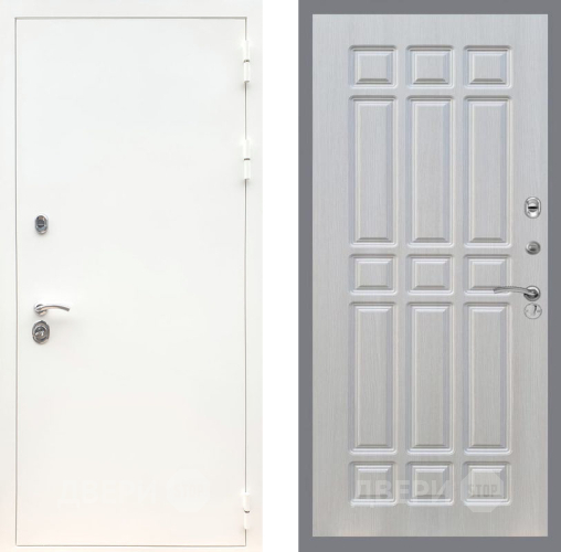 Дверь Рекс (REX) 5 Белая Шагрень FL-33 Лиственница беж в Фрязино