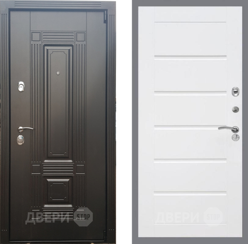 Входная металлическая Дверь Рекс (REX) 9 Сити Белый ясень в Фрязино