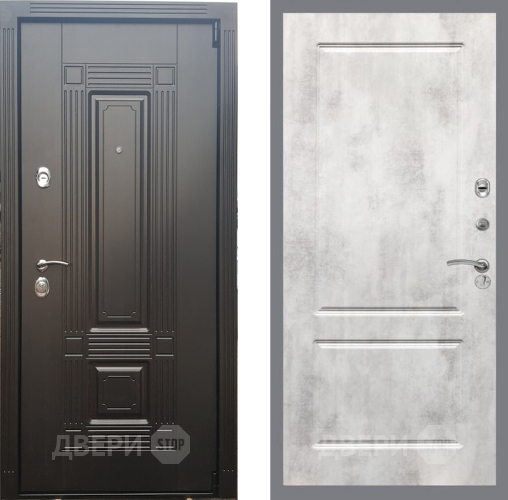 Входная металлическая Дверь Рекс (REX) 9 FL-117 Бетон светлый в Фрязино