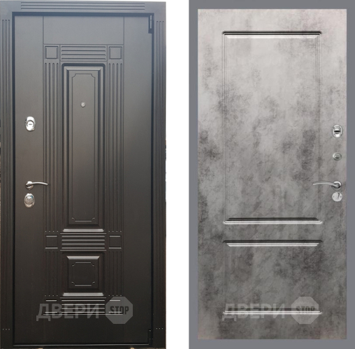 Входная металлическая Дверь Рекс (REX) 9 FL-117 Бетон темный в Фрязино