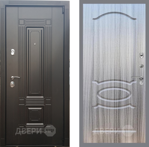 Входная металлическая Дверь Рекс (REX) 9 FL-128 Сандал грей в Фрязино