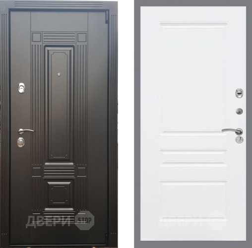 Входная металлическая Дверь Рекс (REX) 9 FL-243 Силк Сноу в Фрязино