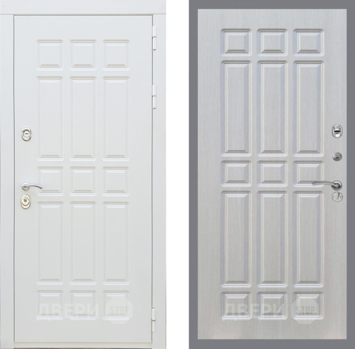 Входная металлическая Дверь Рекс (REX) 8 Силк Сноу FL-33 Лиственница беж в Фрязино