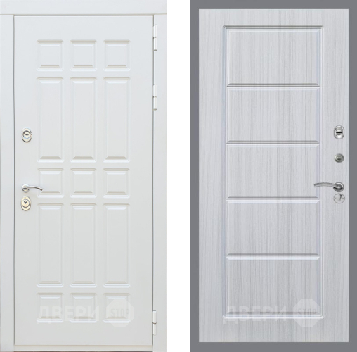 Входная металлическая Дверь Рекс (REX) 8 Силк Сноу FL-39 Сандал белый в Фрязино