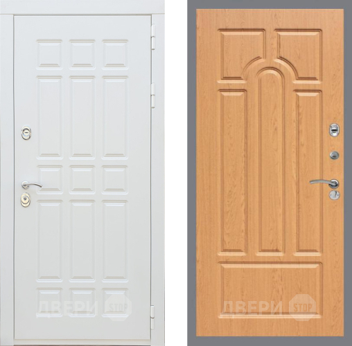 Входная металлическая Дверь Рекс (REX) 8 Силк Сноу FL-58 Дуб в Фрязино