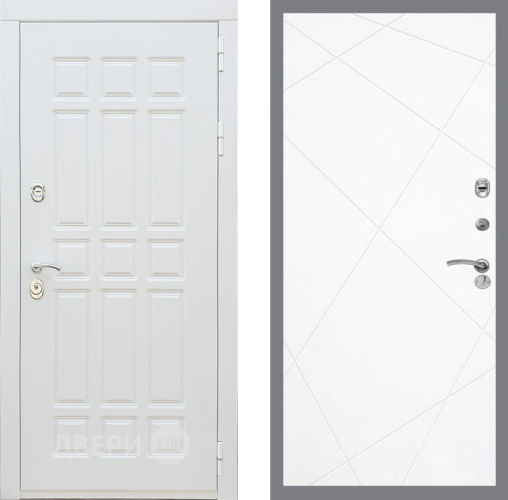 Входная металлическая Дверь Рекс (REX) 8 Силк Сноу FL-291 Силк Сноу в Фрязино