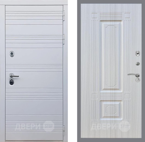 Входная металлическая Дверь Рекс (REX) 14 Силк Сноу FL-2 Сандал белый в Фрязино
