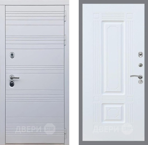 Входная металлическая Дверь Рекс (REX) 14 Силк Сноу FL-2 Силк Сноу в Фрязино
