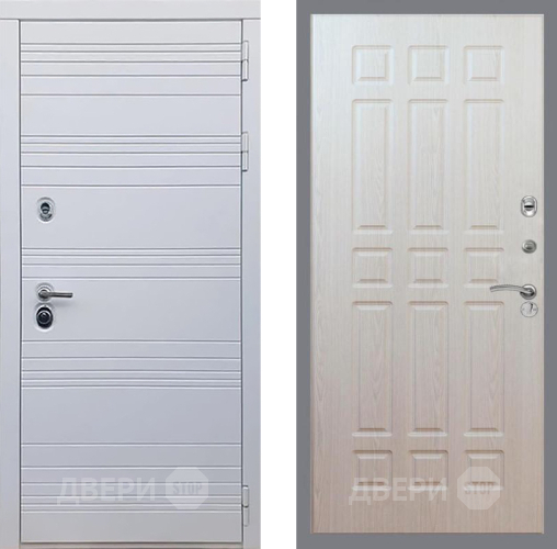 Входная металлическая Дверь Рекс (REX) 14 Силк Сноу FL-33 Беленый дуб в Фрязино