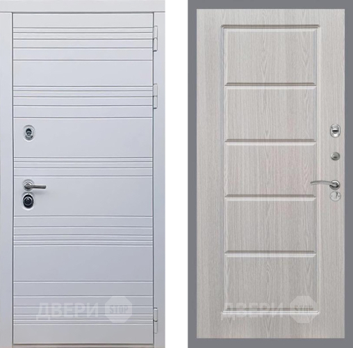 Входная металлическая Дверь Рекс (REX) 14 Силк Сноу FL-39 Беленый дуб в Фрязино