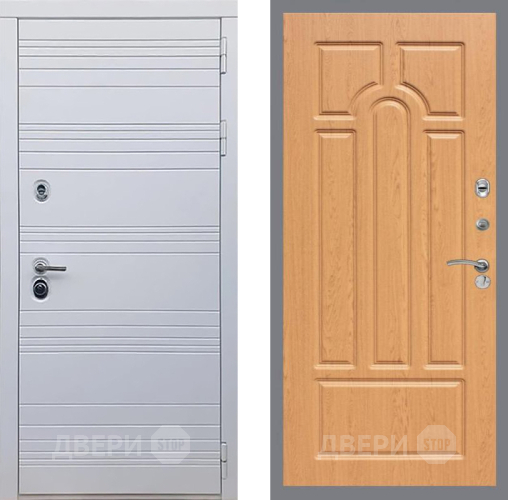 Входная металлическая Дверь Рекс (REX) 14 Силк Сноу FL-58 Дуб в Фрязино