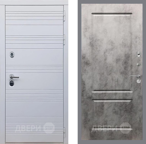 Входная металлическая Дверь Рекс (REX) 14 Силк Сноу FL-117 Бетон темный в Фрязино