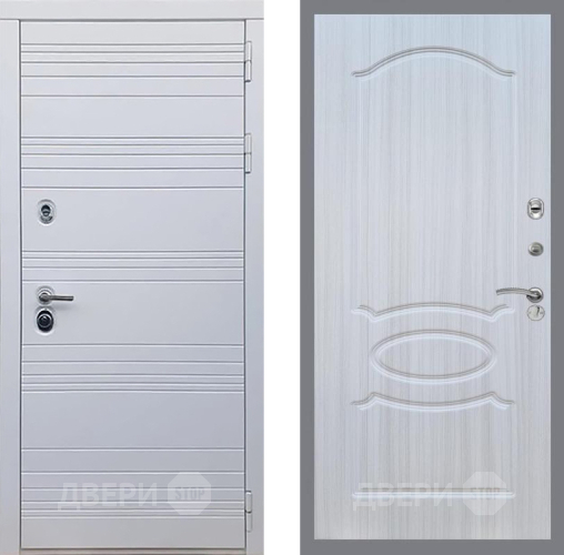 Входная металлическая Дверь Рекс (REX) 14 Силк Сноу FL-128 Сандал белый в Фрязино