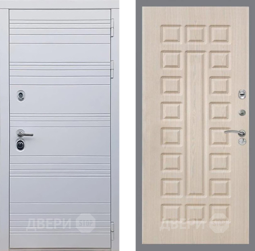 Входная металлическая Дверь Рекс (REX) 14 Силк Сноу FL-183 Беленый дуб в Фрязино