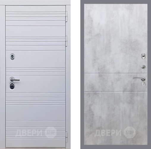 Входная металлическая Дверь Рекс (REX) 14 Силк Сноу FL-290 Бетон светлый в Фрязино