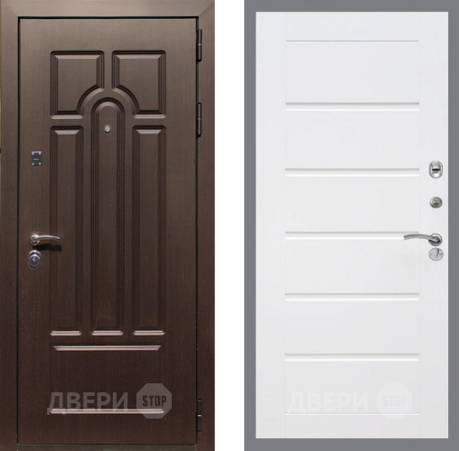 Входная металлическая Дверь Рекс (REX) Эврика Сити Белый ясень в Фрязино