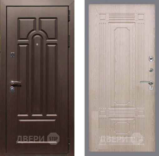 Входная металлическая Дверь Рекс (REX) Эврика FL-2 Беленый дуб в Фрязино