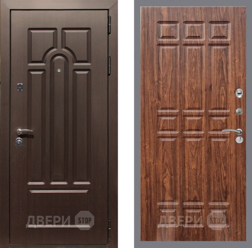 Входная металлическая Дверь Рекс (REX) Эврика FL-33 орех тисненый в Фрязино