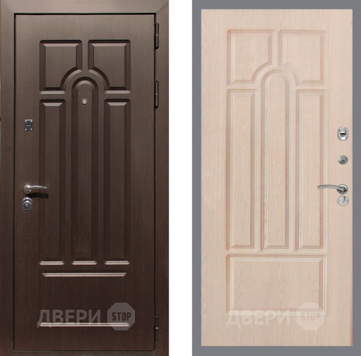 Входная металлическая Дверь Рекс (REX) Эврика FL-58 Беленый дуб в Фрязино