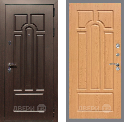 Входная металлическая Дверь Рекс (REX) Эврика FL-58 Дуб в Фрязино