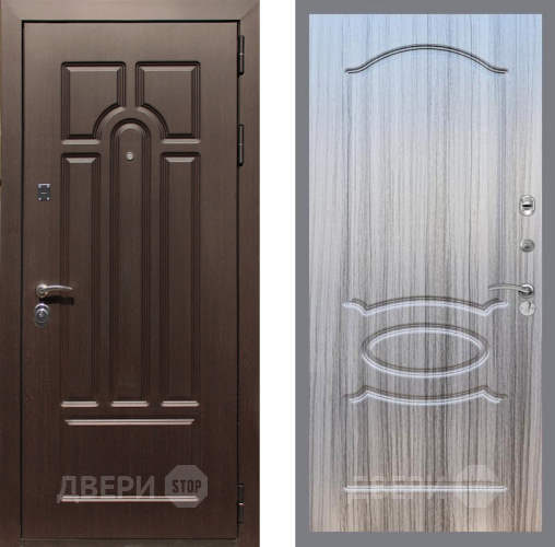 Входная металлическая Дверь Рекс (REX) Эврика FL-128 Сандал грей в Фрязино