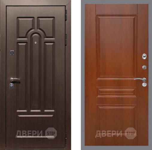 Входная металлическая Дверь Рекс (REX) Эврика FL-243 Итальянский орех в Фрязино