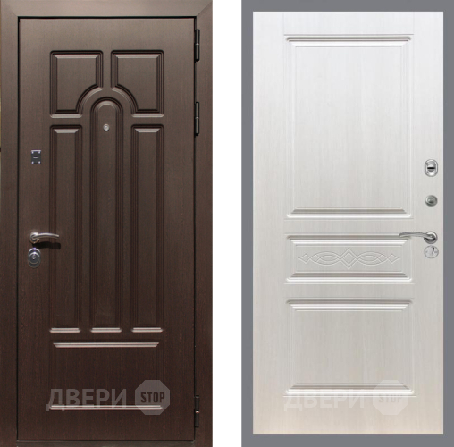 Входная металлическая Дверь Рекс (REX) Эврика FL-243 Лиственница беж в Фрязино