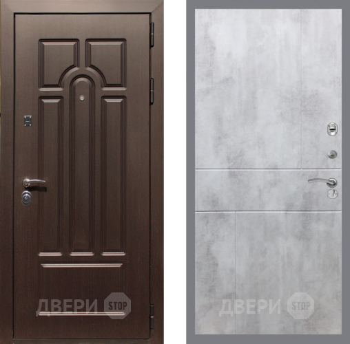 Входная металлическая Дверь Рекс (REX) Эврика FL-290 Бетон светлый в Фрязино