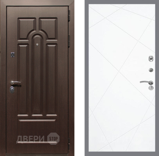 Входная металлическая Дверь Рекс (REX) Эврика FL-291 Силк Сноу в Фрязино