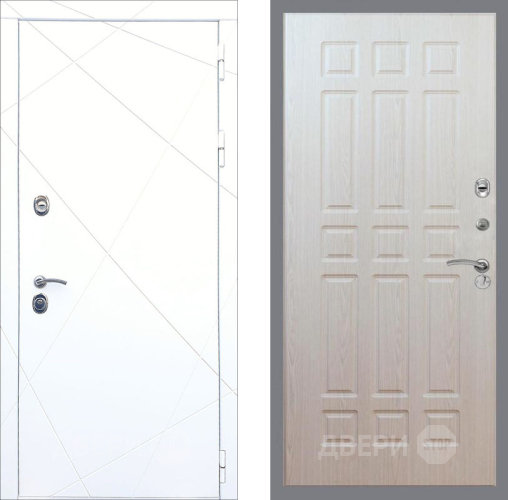 Входная металлическая Дверь Рекс (REX) 13 Силк Сноу FL-33 Беленый дуб в Фрязино