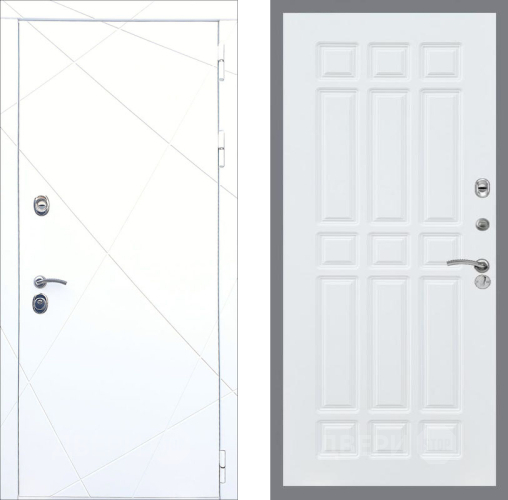 Входная металлическая Дверь Рекс (REX) 13 Силк Сноу FL-33 Силк Сноу в Фрязино