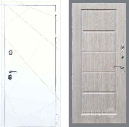 Входная металлическая Дверь Рекс (REX) 13 Силк Сноу FL-39 Беленый дуб в Фрязино