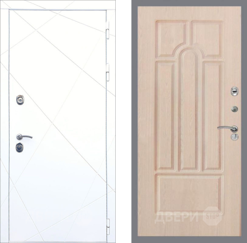 Входная металлическая Дверь Рекс (REX) 13 Силк Сноу FL-58 Беленый дуб в Фрязино