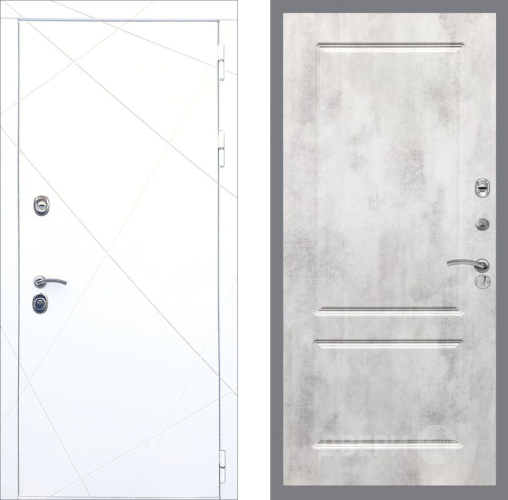 Дверь Рекс (REX) 13 Силк Сноу FL-117 Бетон светлый в Фрязино