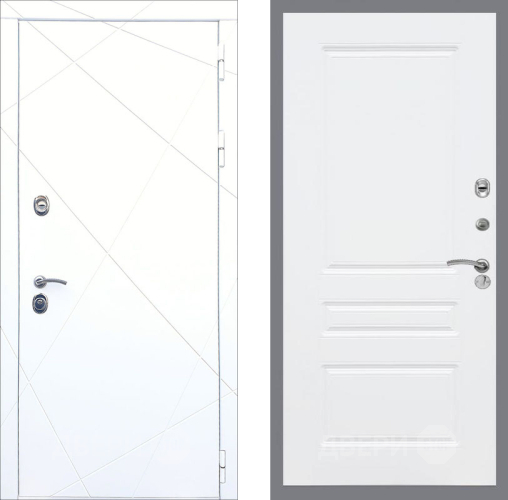 Входная металлическая Дверь Рекс (REX) 13 Силк Сноу FL-243 Силк Сноу в Фрязино