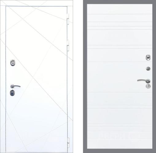 Входная металлическая Дверь Рекс (REX) 13 Силк Сноу Line Силк Сноу в Фрязино