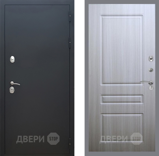 Входная металлическая Дверь Рекс (REX) 5 Черный Муар FL-243 Сандал белый в Фрязино