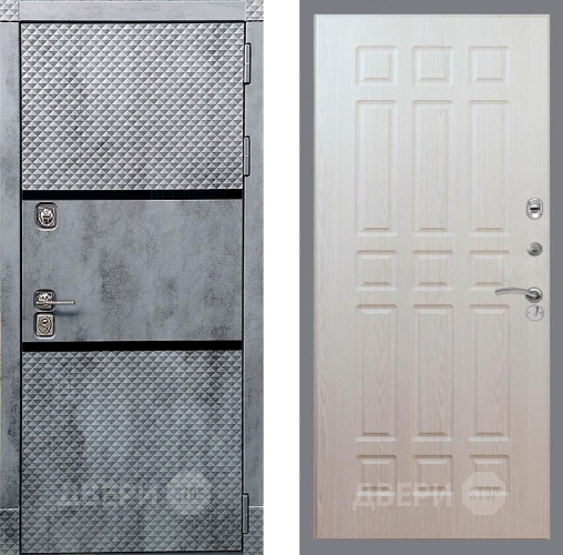 Входная металлическая Дверь Рекс (REX) 15 Бетон Темный FL-33 Беленый дуб в Фрязино