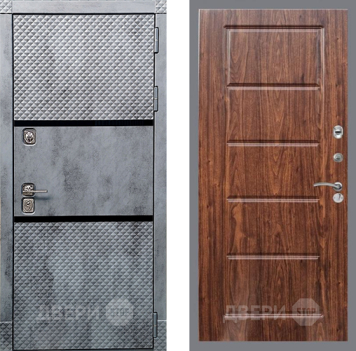 Дверь Рекс (REX) 15 Бетон Темный FL-39 орех тисненый в Фрязино