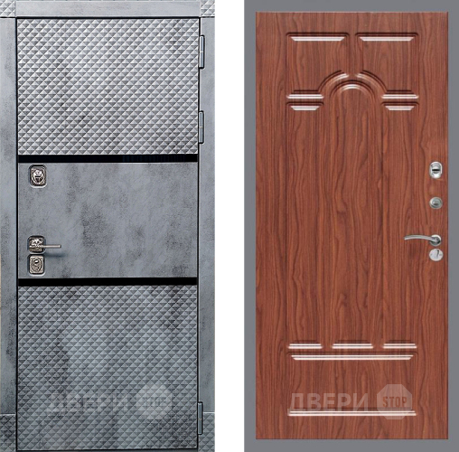 Дверь Рекс (REX) 15 Бетон Темный FL-58 орех тисненый в Фрязино