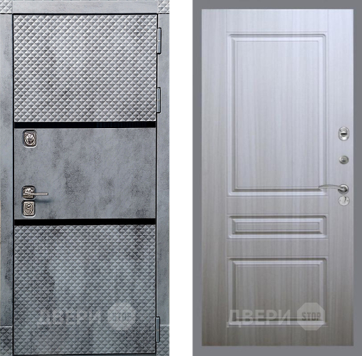 Входная металлическая Дверь Рекс (REX) 15 Бетон Темный FL-243 Сандал белый в Фрязино