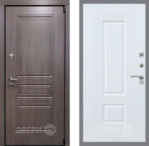 Входная металлическая Дверь Рекс (REX) Премиум-S FL-2 Силк Сноу в Фрязино