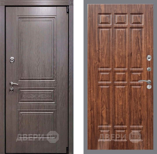 Входная металлическая Дверь Рекс (REX) Премиум-S FL-33 орех тисненый в Фрязино