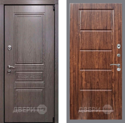 Входная металлическая Дверь Рекс (REX) Премиум-S FL-39 орех тисненый в Фрязино