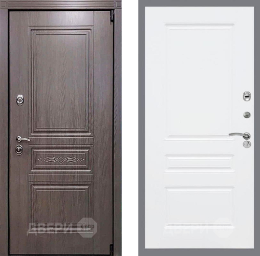 Входная металлическая Дверь Рекс (REX) Премиум-S FL-243 Силк Сноу в Фрязино