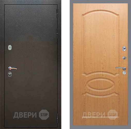 Входная металлическая Дверь Рекс (REX) 5 Серебро Антик FL-128 Дуб в Фрязино