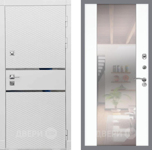 Дверь Рекс (REX) 15 Силк Сноу СБ-16 Зеркало Силк Сноу в Фрязино