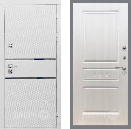 Входная металлическая Дверь Рекс (REX) 15 Силк Сноу FL-243 Лиственница беж в Фрязино