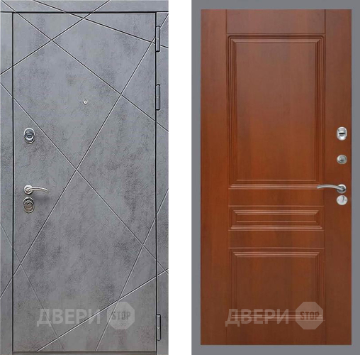Входная металлическая Дверь Рекс (REX) 13 Бетон Темный FL-243 Итальянский орех в Фрязино