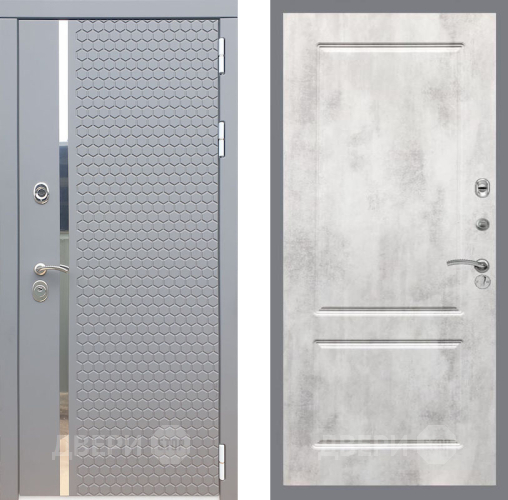Входная металлическая Дверь Рекс (REX) 24 FL-117 Бетон светлый в Фрязино